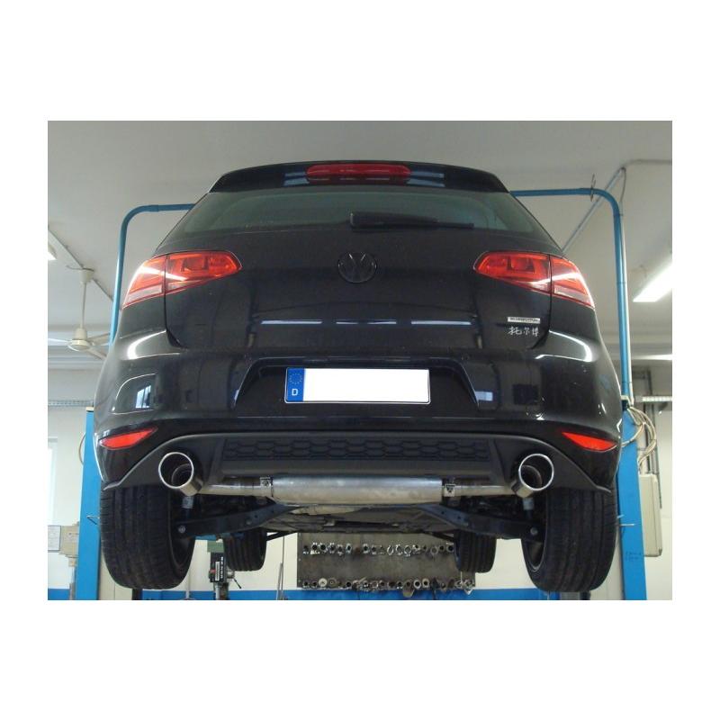 FOX フォックス オールステンレスマフラー（リアマフラー） VOLKSWAGEN Golf7 / ゴルフ7 1.2TSI用 100mm 斜め 左右 (GTIルック) |  | 05