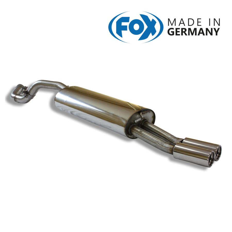 FOX フォックス オールステンレスマフラー（リアマフラー） VOLKSWAGEN Bora / ボーラ 2.0/2.3用 76mm ダブル | 