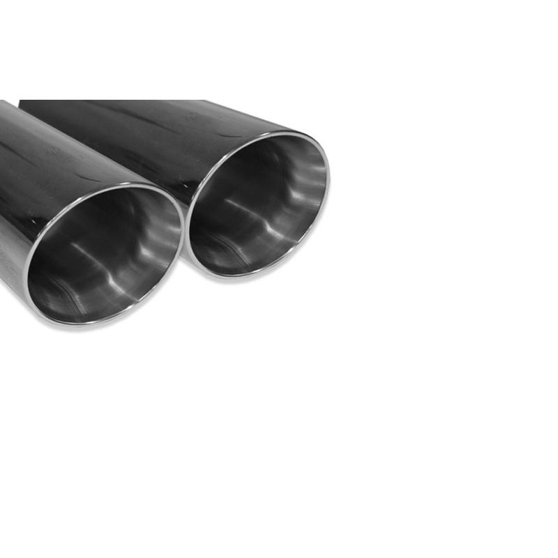 FOX フォックス オールステンレスマフラー（リアマフラー） VOLKSWAGEN Touareg (7L) / トゥアレグ (7L) 4.2 V8用 80mm 斜め ダブル 左右 |  | 01