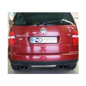 FOX フォックス オールステンレスマフラー（リアマフラー） VOLKSWAGEN Touran (1T) / トゥーラン (1T) 2.0/1.4TSI用 76mm DTM カットオフ ダブル 左右 |  | 02