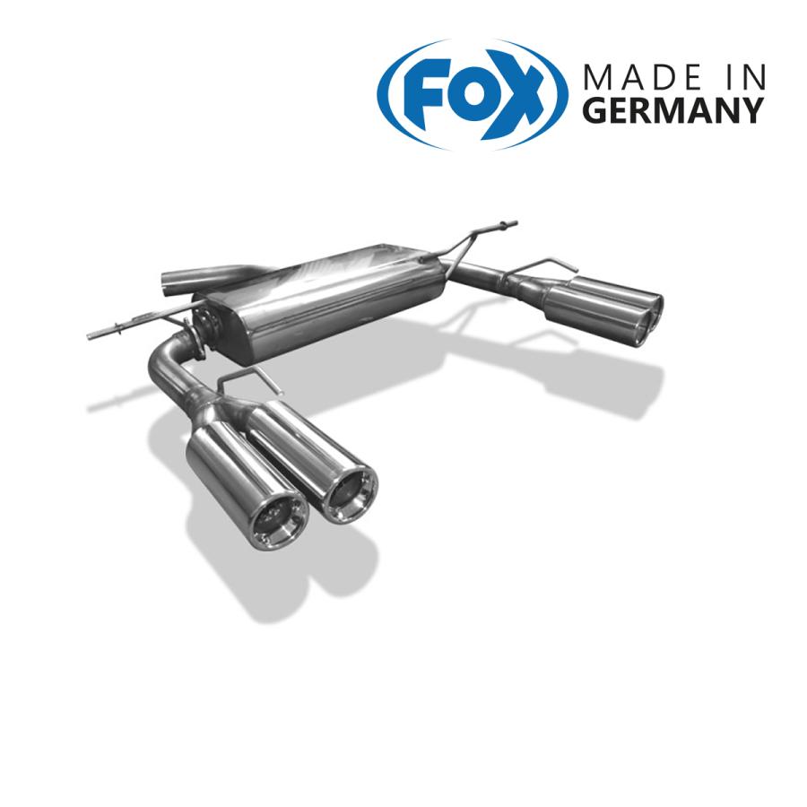 FOX フォックス オールステンレスマフラー（リアマフラー） VOLKSWAGEN Eos / イオス 2.0ターボ用 80mm ダブル 左右 | 