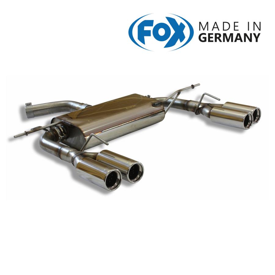 FOX フォックス オールステンレスマフラー（リアマフラー） VOLKSWAGEN Eos / イオス 3.2 V6用 80mm ダブル 左右 | 