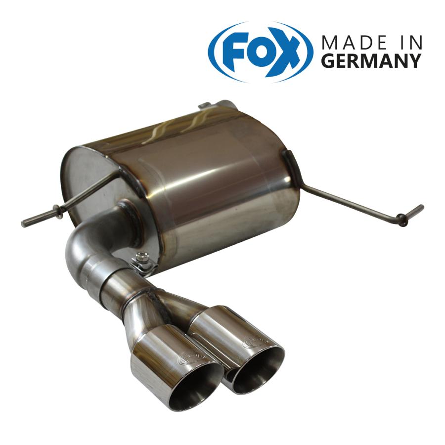 FOX フォックス オールステンレスマフラー（リアマフラー） VOLKSWAGEN Tiguan (AD1)/ ティグアン (AD1) 2.0TDI 4モーション用 80mm ダブル | 