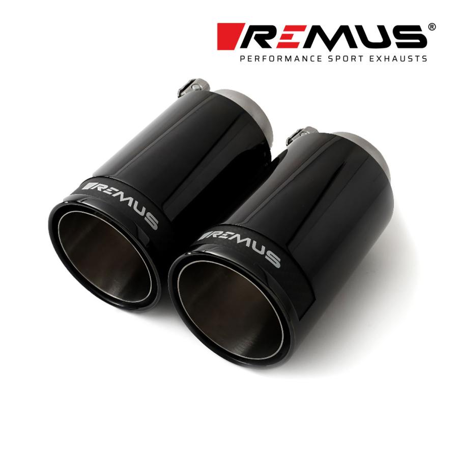 REMUS（レムス） テールパイプ単品 Φ98 ストリートレース ブラック