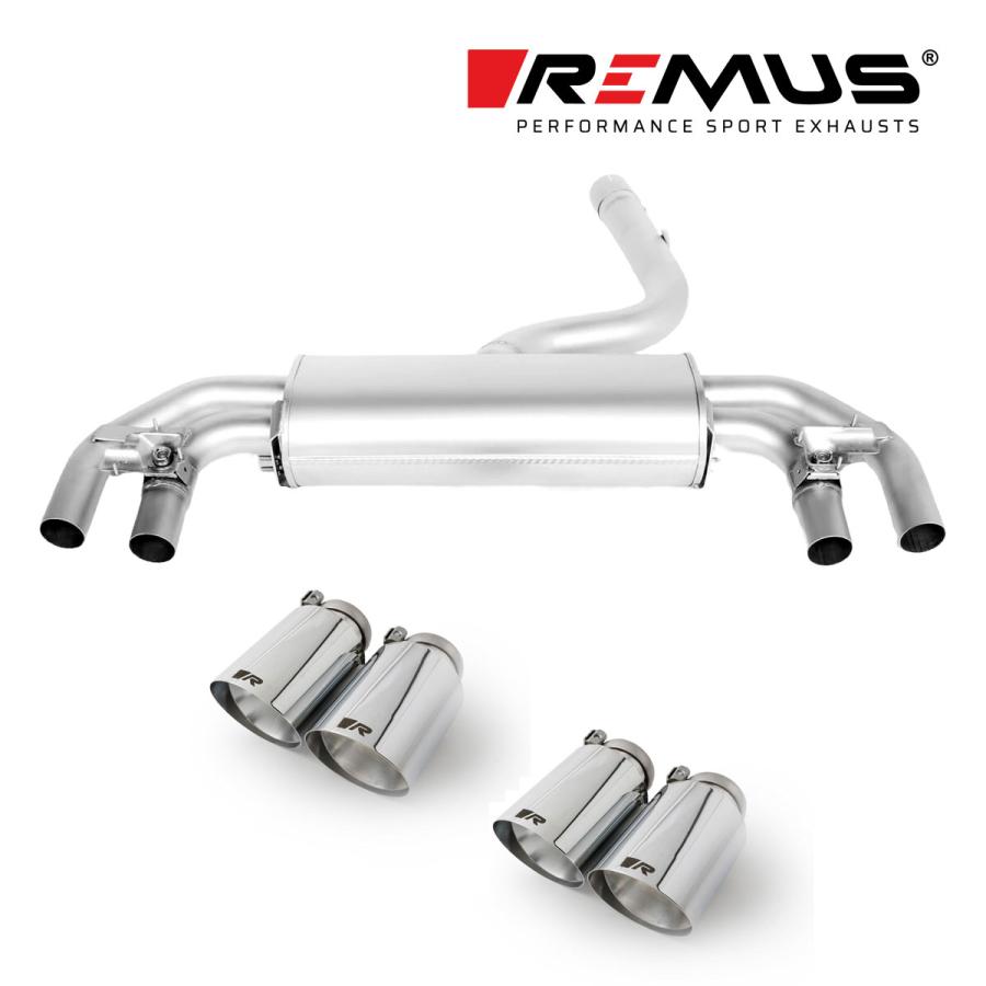 REMUS レムス リアマフラー ゴルフ7 R 後期用 Φ102 アングル REMUS レムス リアマフラー ゴルフ7 R 後期用 Φ102 アングル