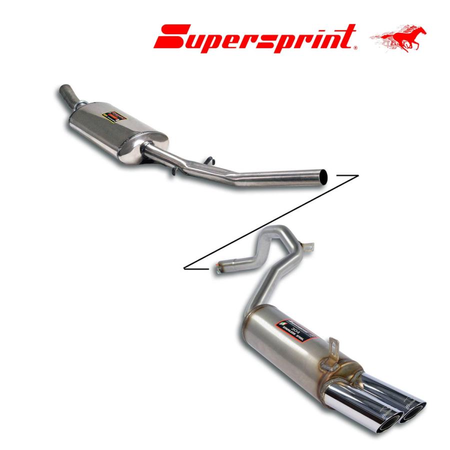 Supersprint センターマフラー+リアマフラー アルファロメオ/GTV 2000