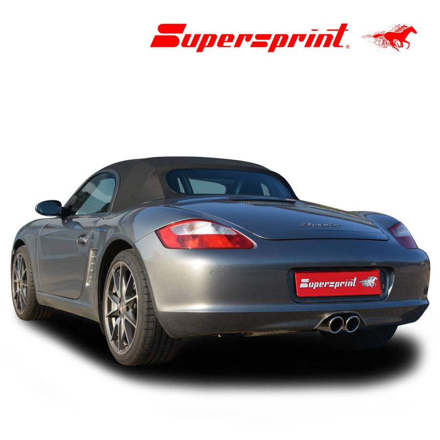 Supersprint エンドパイプ(純正リアマフラー対応) ポルシェ ボクスター