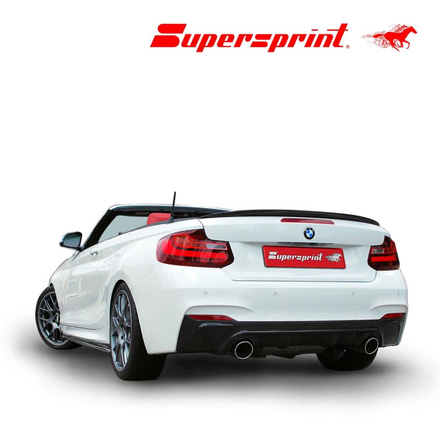 Supersprint センターマフラー+リアマフラー BMW F23 220i カブリオレ 