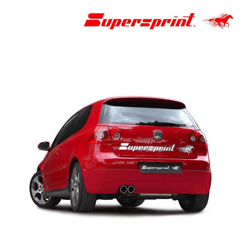 Supersprint リアマフラー Volkswagen ゴルフ5 GTX/GTI/GTI Supersprint リアマフラー Volkswagen ゴルフ5 GTX/GTI/GTI