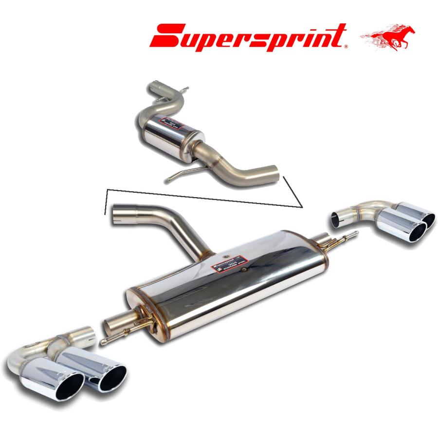 Supersprint センターマフラー+リアマフラー AUDI TT(8J) クーペ Supersprint センターマフラー+リアマフラー AUDI TT(8J) クーペ