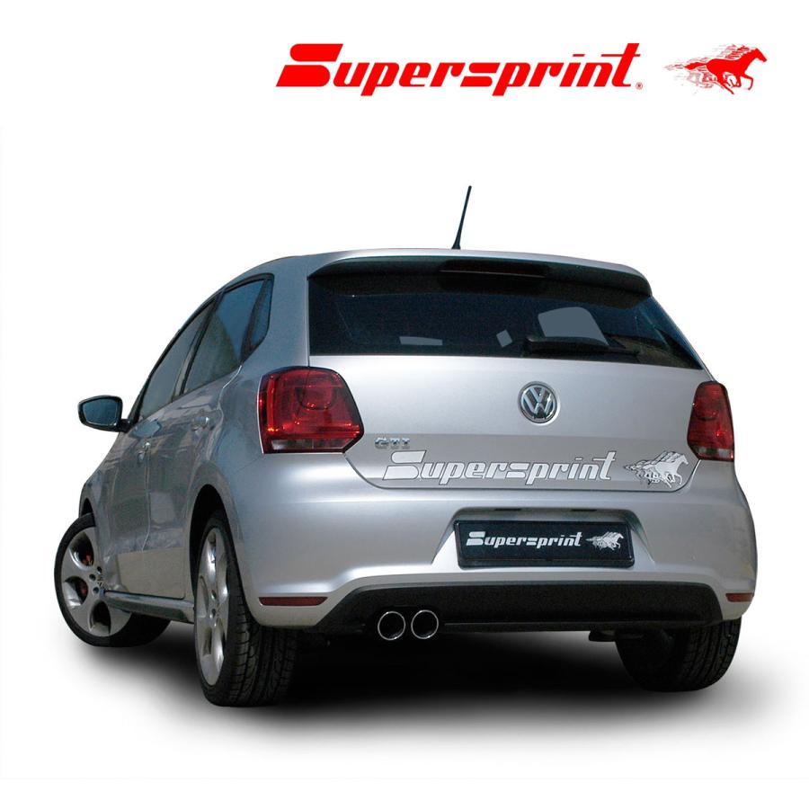 Supersprint センターマフラー+リアマフラー Volkswagen ポロ(6R) GTI