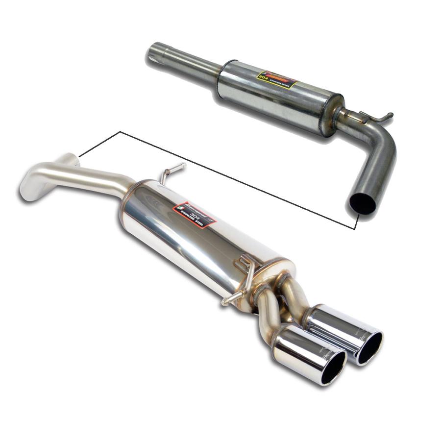 VW ポロ 6N用 Zender リアーマフラー Supersprint センターマフラー+リアマフラー Volkswagen ポロ(6R) GTI
