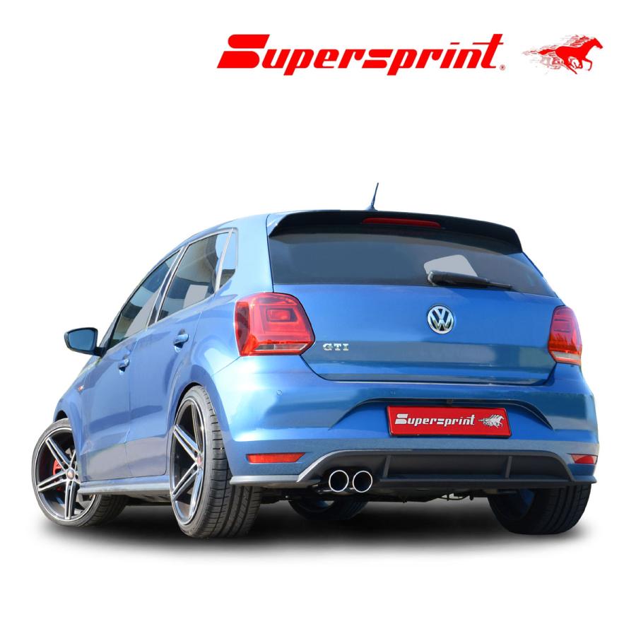 Supersprint リアマフラー Volkswagen ポロ(6C) GTI ○○80m : SPORT 