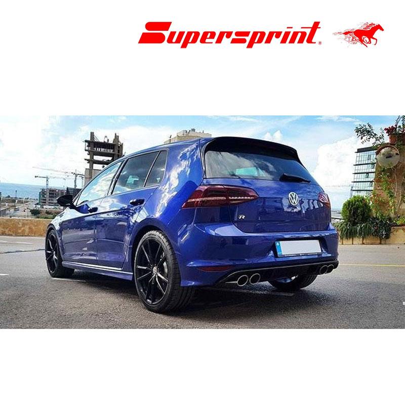 Supersprint リアマフラー Volkswagen ゴルフ7 TSIハイライン 〇〇-〇