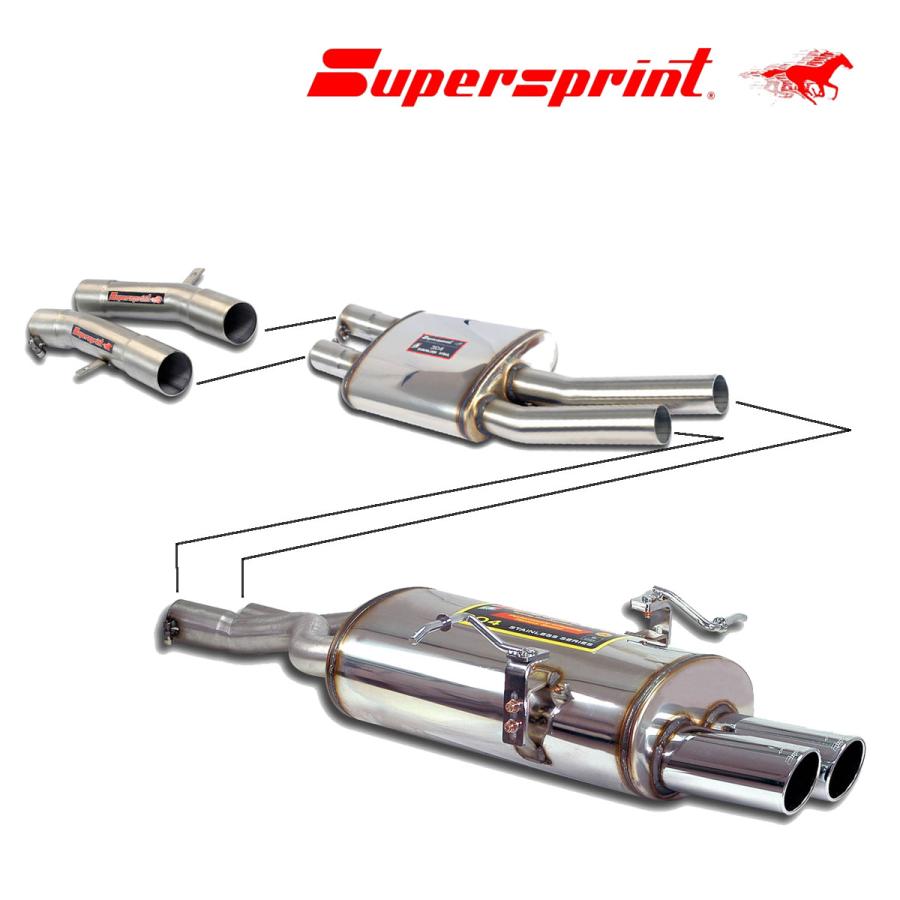 Supersprint センターマフラー+リアマフラー BMW E46 320i/325i Supersprint センターマフラー+リアマフラー BMW E46 320i/325i