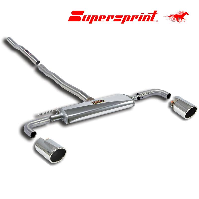 Supersprint リアマフラー BMW F44 218iグランクーペ ○-○100mm Supersprint リアマフラー BMW F44 218iグランクーペ ○-○100mm