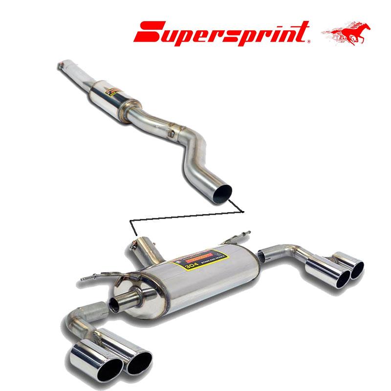 Supersprint センターマフラー+リアマフラー BMW F36 428i グラン