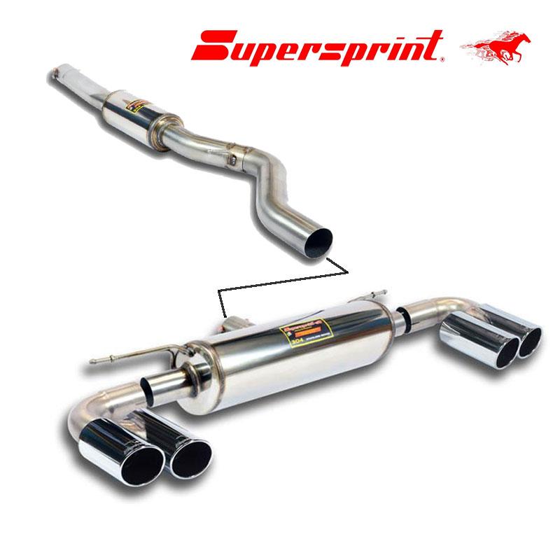 Supersprint センターマフラー+リアマフラー BMW F30 AH3/F31 335i