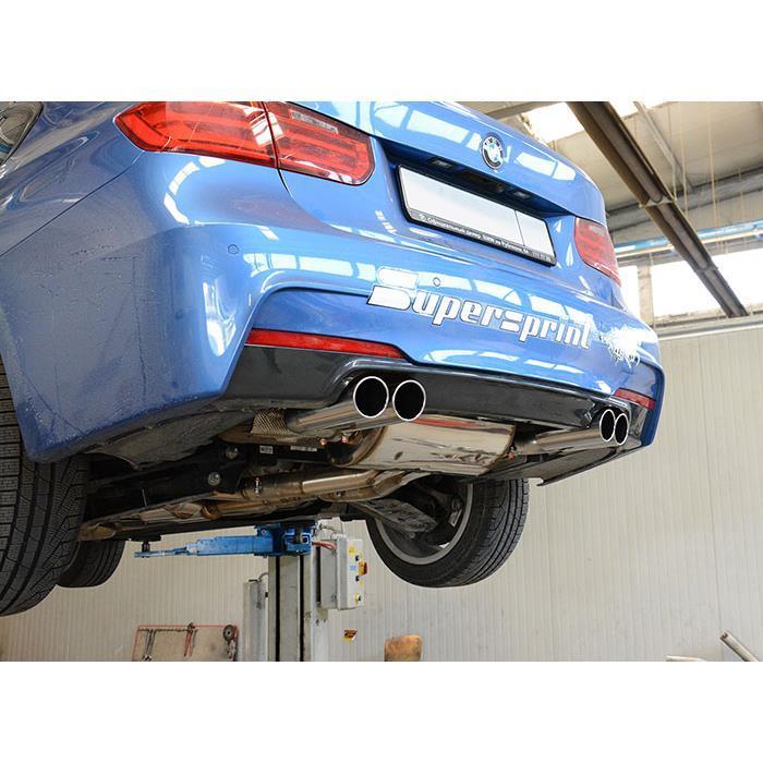BMW F32中間スーパースプリントマフラー　リアピースワンオフ　中間リア溶接済 Supersprint センターマフラー+リアマフラー BMW F32/F33/F36