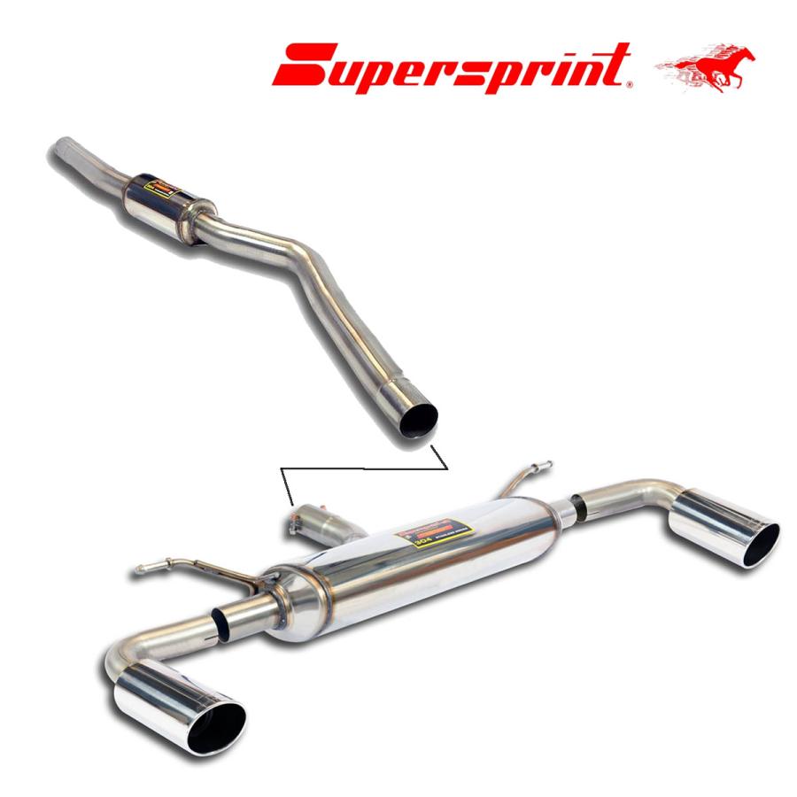 Supersprint センターマフラー+リアマフラー BMW F22 M235i Supersprint センターマフラー+リアマフラー BMW F22 M235i