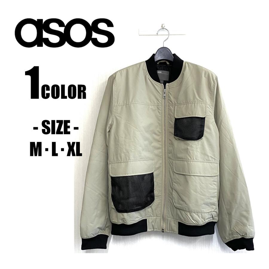 asos ASOS エイソス メンズ アウター ボンバージャケット ブルゾン 