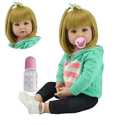 50 Off Icradle かわいいリボーンドール ベビーガールドール 18インチ 45cm ソフトシリコン リアルな見た目 新生児 ビニール人形 ハンドメイド 流行に Www Maxipiso Com Ar