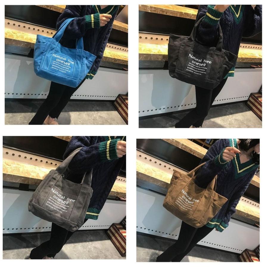 バッグ　ロゴ トートバッグ ロゴバッグ　レディースバッグ キャンバスバッグ キャンバス地 大容量 大容量バッグ カジュアル レディース 鞄 黒 灰 茶 赤 青 |  | 15