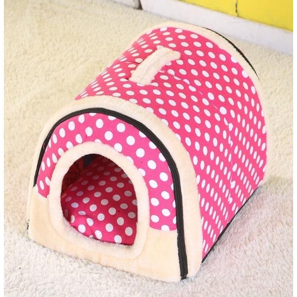 ペットハウス 犬 猫 ベッド ドーム型 ハウス 室内 犬小屋 キャットハウス 折りたたみ式 2WAY 各サイズ 各色あり Ｌサイズ |  | 18