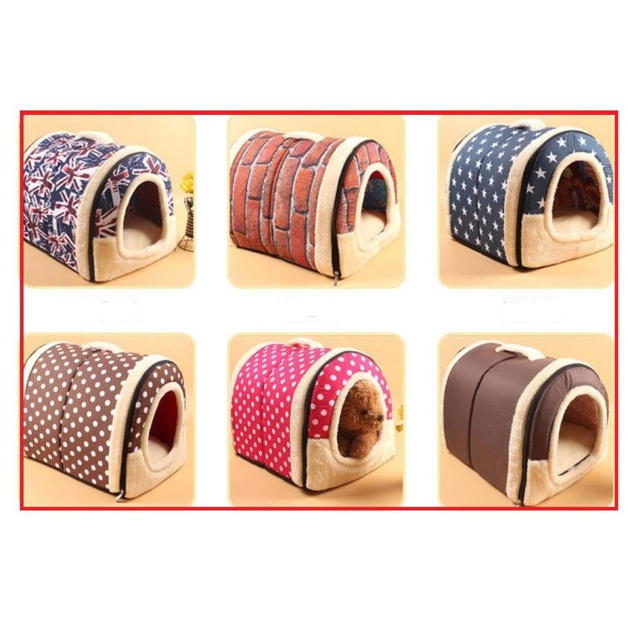 ペットハウス 犬 猫 ベッド ドーム型 ハウス 室内 犬小屋 キャットハウス 折りたたみ式 2WAY 各サイズ 各色あり Mサイズ |  | 26