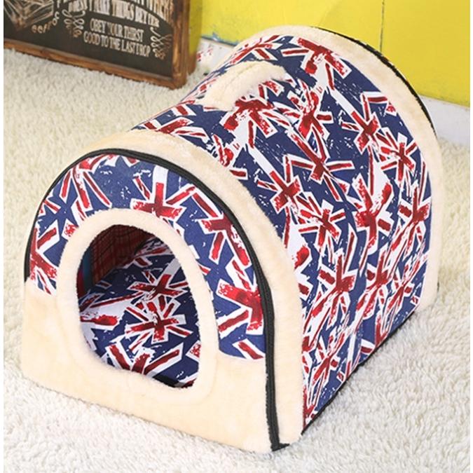 ペットハウス 犬 猫 ベッド ドーム型 ハウス 室内 犬小屋 キャットハウス 折りたたみ式 2WAY 各サイズ 各色あり Ｌサイズ |  | 03