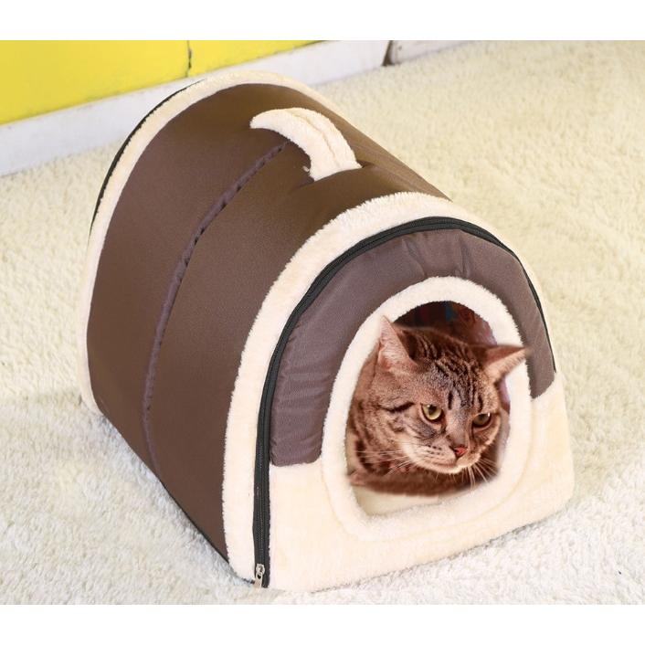 ペットハウス 犬 猫 ベッド ドーム型 ハウス 室内 犬小屋 キャットハウス 折りたたみ式 2WAY 各サイズ 各色あり Sサイズ |  | 08