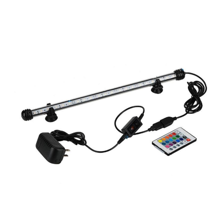 超 スリム ＬＥＤ灯 長さ２８ｃｍ 小型水槽 などに １６色切替可能 35cm水槽 など 水中ＬＥＤ灯 水中灯 色揚げ 水陸両用 水中蛍光灯 全７モデル 　led28cm | 