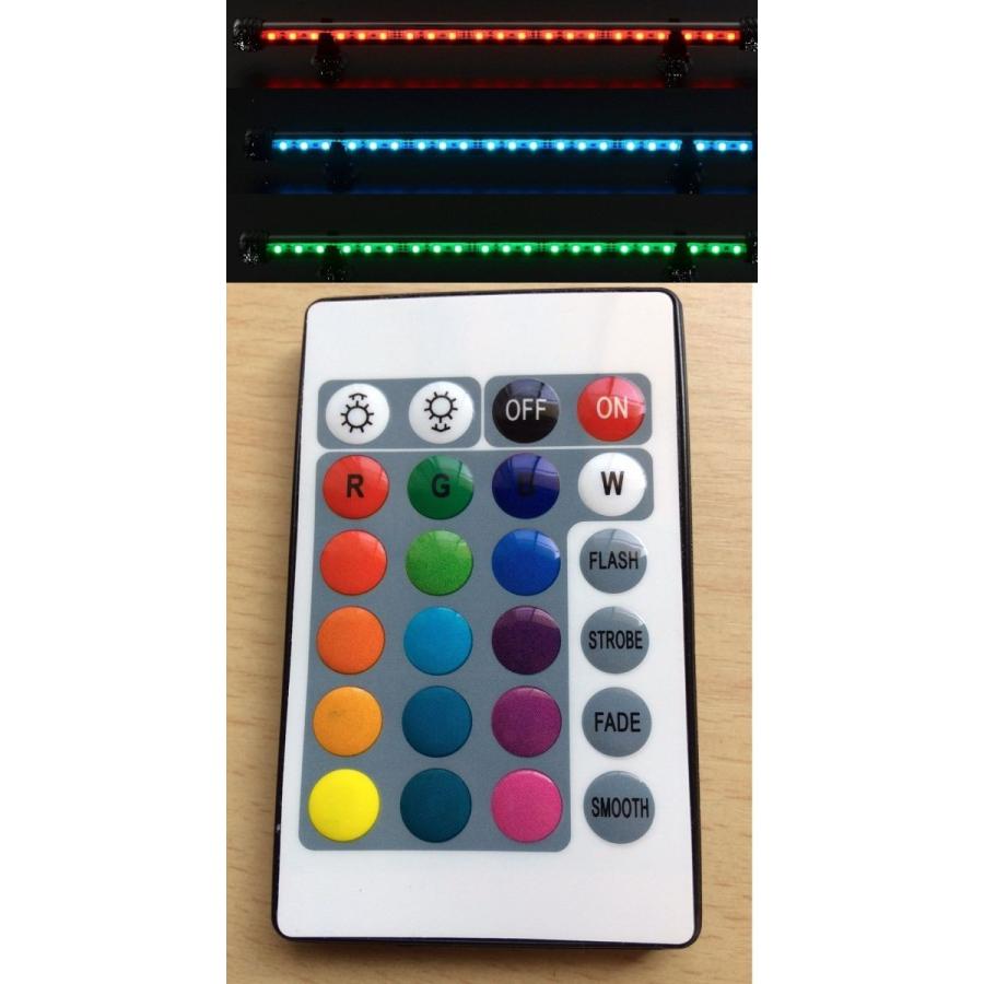 超 スリム ＬＥＤ灯 長さ４８ｃｍ ６０ｃｍ水槽 などに １６色切替可能 水中ＬＥＤ灯 水中灯 色揚げ 水陸両用 上部灯 色上げ 水中蛍光灯 全７モデル 　led48cm |  | 01