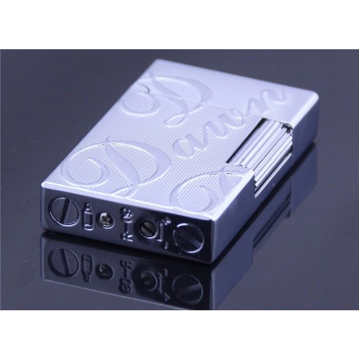 Derui ライター 銀色一色　筆記体文字柄　シルバー メタル製 海外ブランド 高級ガスライター 　ｒ１２ |  | 02