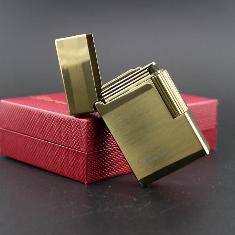 Derui ライター 金色一色 ブラッシュ仕上げ ゴールド メタル製 海外ブランド 高級ガスライター　　ｒ５ |  | 03