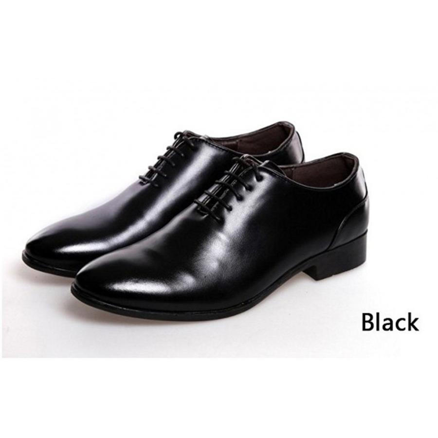 メンズ 革靴 ビジネスシューズ 冠婚葬祭 結婚式 二次会 パーティ PUレザーシューズ 革 シューズ 靴 レザー s10 | 