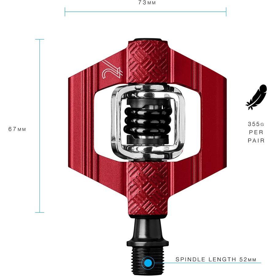 クランクブラザーズ　キャンディ2 レッド Amazon | CRANK BROTHERS ペダル キャンディ2 レッド 166634