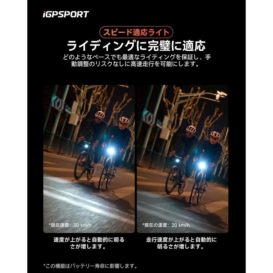 iGPSPORT VS1800S スマートフロントライト アイジーピースポーツ : 物