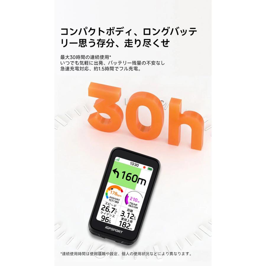 iGPSPORT BiNavi Air 3.0インチカラースクリーン : 物見山RIDE(正規品