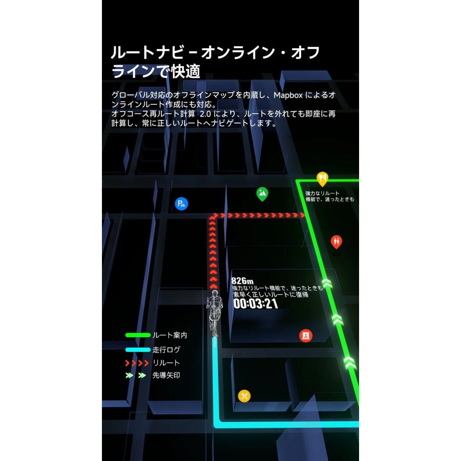 iGPSPORT BiNavi Air 3.0インチカラースクリーン : 物見山RIDE(正規品
