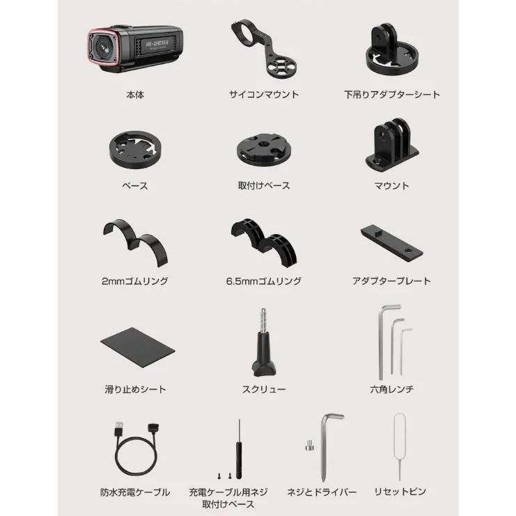 TANAX ポータブルドライブレコーダー 自転車用 AKY-710S タナックス