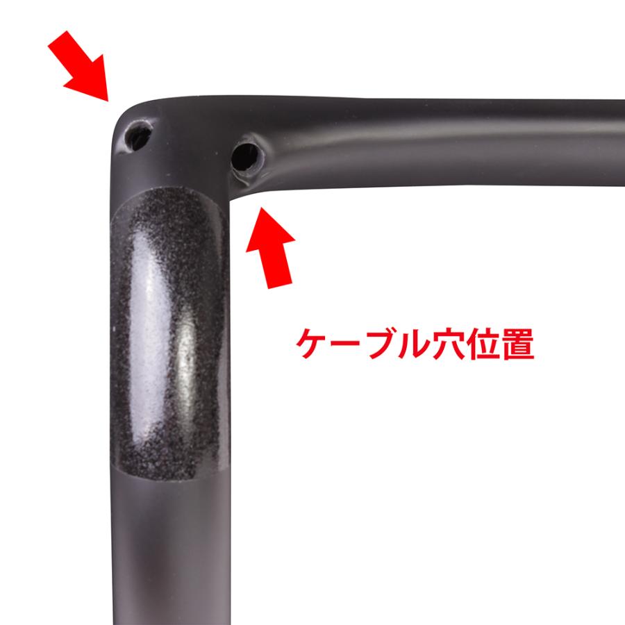 TNI AEROFAST カーボンバー 380mm エアロファースト｜alphacycling｜05