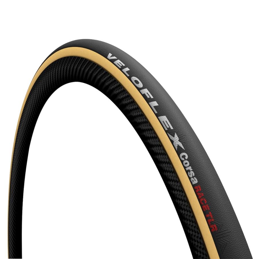 2本セット VELOFLEX Corsa RACE TLR 700x25C ベージュ チューブレス 