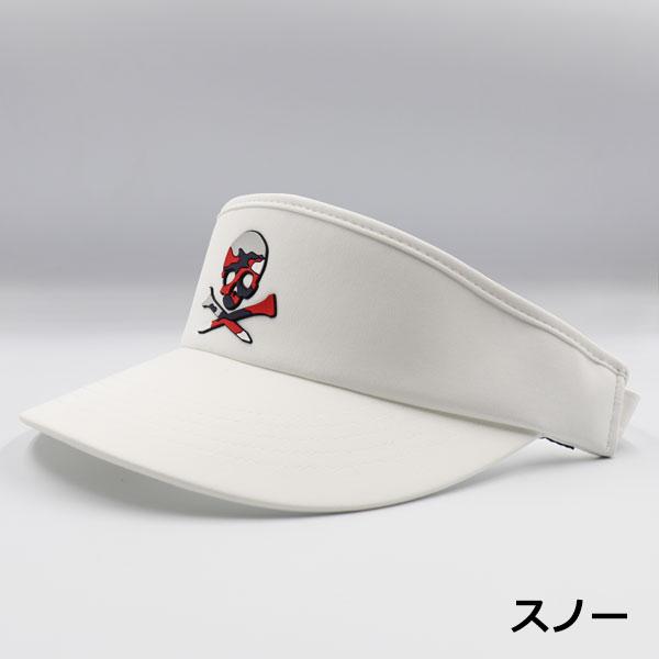 新品！ジーフォア レディースロゴ刺繍サンバイザー○黒ゴルフ帽子