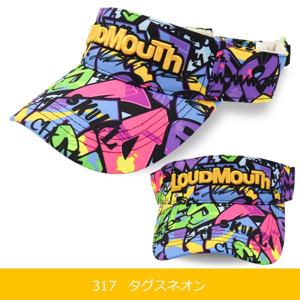 22年春夏新色 ラウドマウス ゴルフ バイザー メンズ レディース ユニセックス サン バイザー 762901 2022SS / LOUDMOUTH 柄 派手柄 日除け |  | 10