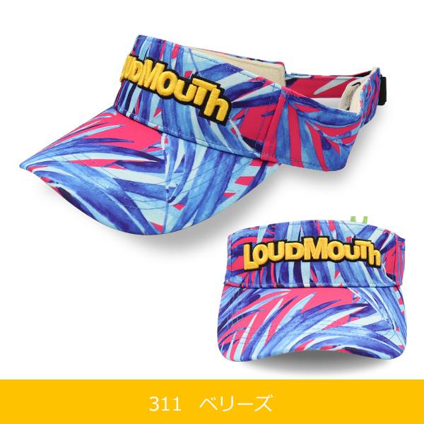 22年春夏新色 ラウドマウス ゴルフ バイザー メンズ レディース ユニセックス サン バイザー 762901 2022SS / LOUDMOUTH 柄 派手柄 日除け |  | 04