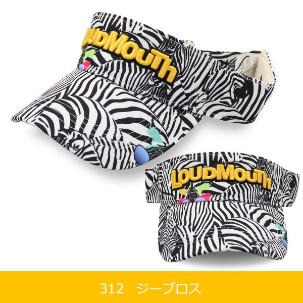 22年春夏新色 ラウドマウス ゴルフ バイザー メンズ レディース ユニセックス サン バイザー 762901 2022SS / LOUDMOUTH 柄 派手柄 日除け |  | 05