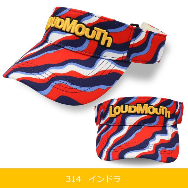 22年春夏新色 ラウドマウス ゴルフ バイザー メンズ レディース ユニセックス サン バイザー 762901 2022SS / LOUDMOUTH 柄 派手柄 日除け |  | 07