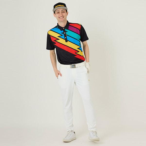 ラウドマウス メンズ 半袖 ポロシャツ Captain Thunderbolt キャプテンサンダーボルト 763603(074) 【メール便発送】【新品】日本規格 SAAR ゴルフウェア Loudmouth APR1 LOUDMOUTH（ラウドマウスゴルフ） ラウドマウス メンズ ゴルフウェア