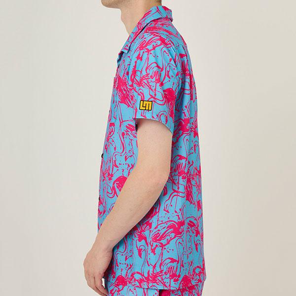 ラウドマウス メンズ ゴルフウェア 半袖 シャツ 763608 340 フラミンゴ